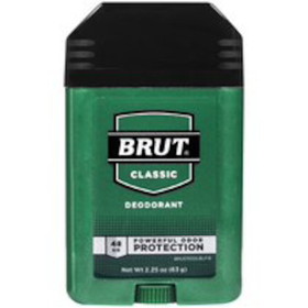 Brut Classic Deodorant Oval Solid, 2.25 Ounces, 2 per case