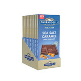 Ghirardelli Dark Chocolate Sea Salt Caramel Squares Bar, 4.8 Ounces, 10 per case