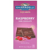Ghirardelli Dark Chocolate Raspberry Squares Bar, 0.3 Pound, 10 Per Case