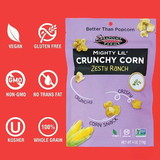 Seapoint Farms Mighty Lil Crunchy Corn Zesty Ranch, 4 Ounces, 12 per case