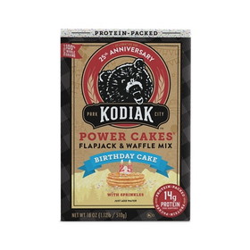 Kodiak Cakes Birthday Cake Flapjack &amp; Waffle Mix, 18 Ounces, 6 per case