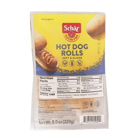 Schar Gluten Free Hot Dog Buns, 8 Ounces, 4 per case