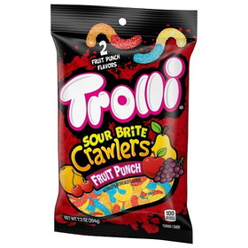 Trolli Fruit Punch Sour Bite Crawlers, 7.2 Ounces, 8 per case