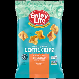 Enjoy Life Cheddar Lentils Chips, 4 Ounces, 12 per case