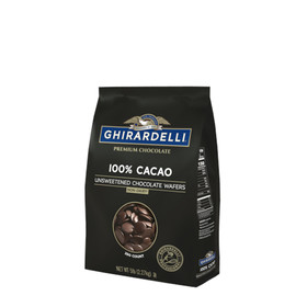 Ghirardelli 100% Unsweetened Chocolate Wafers, 80 Ounces, 2 per case