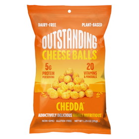 Outstanding Cheese Balls Cheddar, 1.25 Ounce, 8 per case