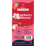 All Friends Strawberry Hibiscus Grapefruit, 32 Ounces, 1 Per Box, 12 Per Case
