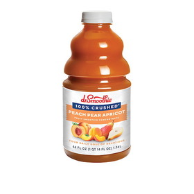 Dr. Smoothie 100% Crushed Peach Pear Apricot, 46 Fluid Ounce, 6 per case