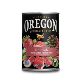 Oregon Specialty Fruit Rhubarb In Strawberry Sauce, 8 Count, 1 per case