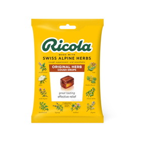 Ricola Original Herbed Cough Drop Bags, 21 Count, 8 Per Box, 6 Per Case