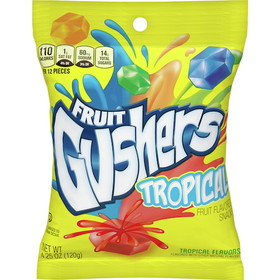 Gushers Gluten Free Fruit Flavored Snacks Tropical, 34 Ounces, 6 per case