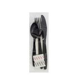 The Safety Zone Heavy Weight Polystyrene Fork Knife Spoon Salt Pepper White, 1 Each, 250 Per Box, 1 Per Case