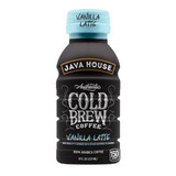 Java House Cold Brew French Vanilla Latte Ready To Drink Coffee Bottle, 8 Ounce, 6 per box, 4 per case