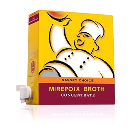 Savory Choice Mirepoix Broth Concentrate Bag-In-Box, 4.5 Liter, 1 per case
