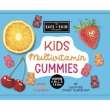 Safe + Fair S+F Vitamin - Kids Multivitamin Gummies - 5.3Oz (60), 5.3 Ounce, 12 per case