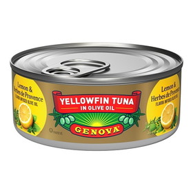 Genova Yellowfin Solid Light Tuna In Lemon &amp; Herbes De Provence Olive Oil Of, 5 Ounce, 12 per case
