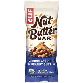 Clif Bar Nut Butter Bar Chocolate Chip &amp; Peanut Butter, 8.8 Ounce, 6 per case