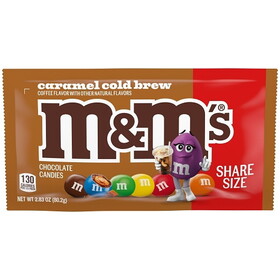 M&M's Caramel Cold Brew Share Size, 2.83 Ounce, 24 Per Pack, 6 Per Case