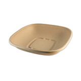 World Centric 24 Oz Square Bowls - Unbleached Plant Fiber - Compostable, 50 Each, 8 Per Case