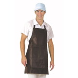 San Jamar Bib Apron, Heavy Duty, Vinyl, Brown, 1 Each, 1 Per Case