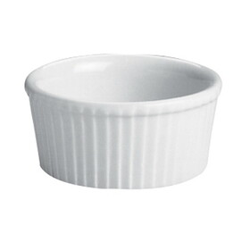 Hall China Fluted Ramekin 2 7/8 In X 1 3/8 In (2 3/4 Oz) White, 3 Dozen, 1 Per Case