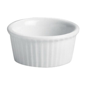 Hall China Fluted Ramekin 2 3/4 In X 1 1/8 In (2 Oz) White, 3 Dozen, 1 Per Case