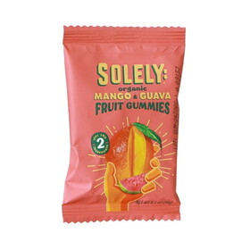 Solely Organic Fruit Gummies - Mango & Guava, 0.7 Ounce, 60 Per Case