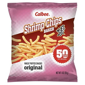 Calbee Shrimp Chips Original Case, 1 Ounce, 36 Per Case Wholesale - Opentip