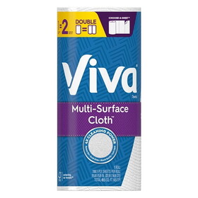 Viva Multi-Surface Cloth Towel, 110 Count, 24 Per Case