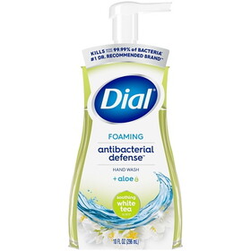Dial Foaming Hand Wash Antibacterial Soothing White Tea, 10 Fluid Ounce, 8 Per Case