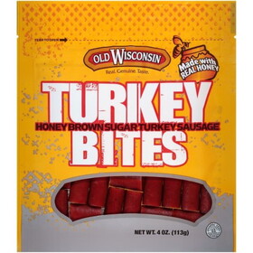 Old Wisconsin Honey Turkey Bites, 4 Ounce, 12 Per Case