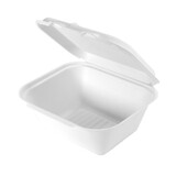 Genpak - Hinged Large Hinged Deep White Container, 50 Each, 4 Per Case