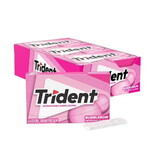 Trident Bubblegum Sugar Free Gum, 14 Count, 12 Per Pack, 12 Per Case