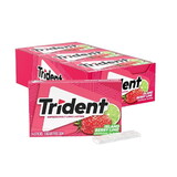 Trident Sugar Free Island Berry Lime Gum, 14 Count, 12 Per Pack, 12 Per Case