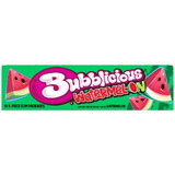 Bubblicious Gum Watermelon, 5 Count, 18 Per Pack, 8 Per Case