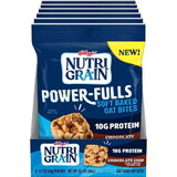 Kellogg's Nutri-Grain Cereal Bars Powerfulls Chocolate Chip Oat Bites, 2.2 Ounce, 6 Per Pack, 8 Per Case