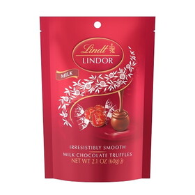 Lindt Lindor Milk Chocolate Candy Truffles, 2.1 Ounce, 6 Per Case