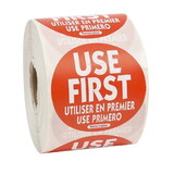 Ncco Use First Removable Labels, 500 Each, 24 Per Case