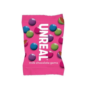 Unreal Milk Chocolate Gems, 0.4 Ounce, 250 Per Case