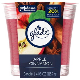 Glade Apple Cinnamon Candle, 4.08 Ounce, 6 Per Case