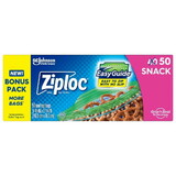 Ziploc Snack Bag 50 Ct, 50 Count, 12 Per Case