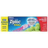 Ziploc Slider Storage Quart 22Ct, 22 Count, 12 Per Case
