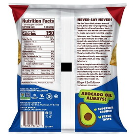 Jackson's Classic Kettle Sea Salt Potato Chips Avocado Oil, 1 Ounce, 50 ...
