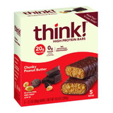 Think - High Protein Chunky Peanut Butter Bars, 10.5 Ounce, 6 Per Case