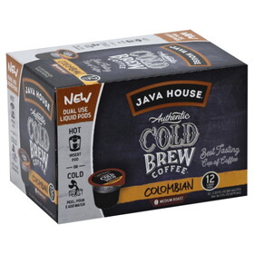 Java House Peel & Pour Colombian Pods, 1.35 Fluid Ounce, 4 Per Case