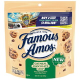 Famous Amos Oatmeal Chocolate Chip Bite Size Cookies Bag, 9 Ounce, 8 Per Case