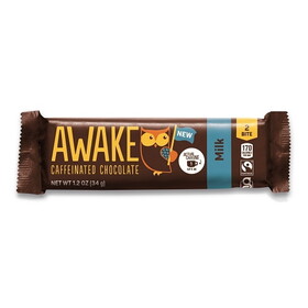 Awake Chocolate Milk Chocolate Bars With Caddy, 1.2 Ounce, 20 Per Pack ...