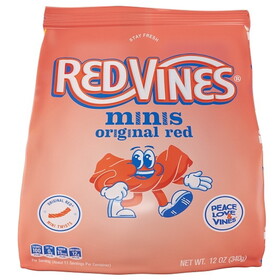 Redvines Original Red Minis Twists, 12 Ounce, 12 Per Case