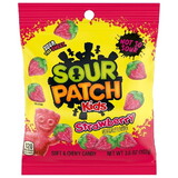 Sour Patch Kids Strawberry Candy Peg Bag, 3.6 Ounce, 12 Per Case