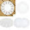 12 PACKS Wholesale Aspire Round Paper Lace Doilies Placemats for Party Table Decoration 4.5-5.5 Inches 140Pcs/Pack